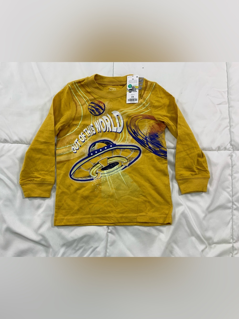 New Carter’s long sleeve shirt size 2T